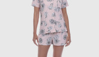 Short Pajama Set in Light Pink