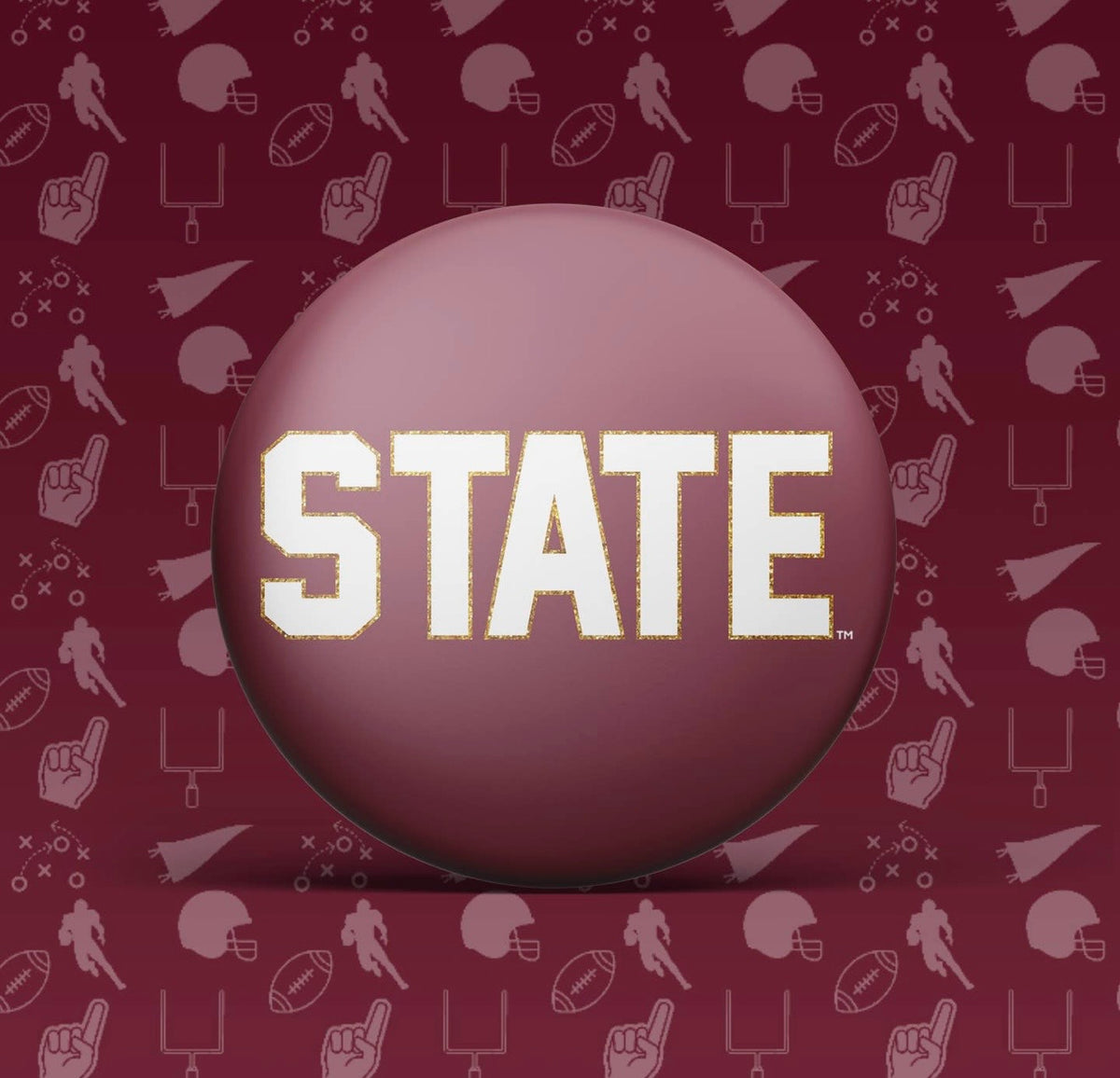State Tailgating Game Day Button