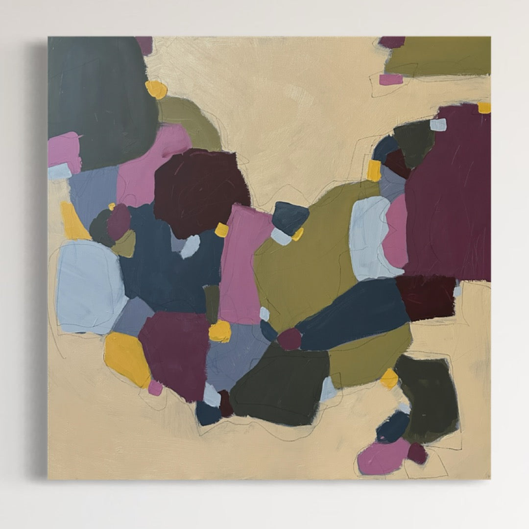 “She Put on Her Rain Boots and Went Out Anyway” Original Painting 30”x30”