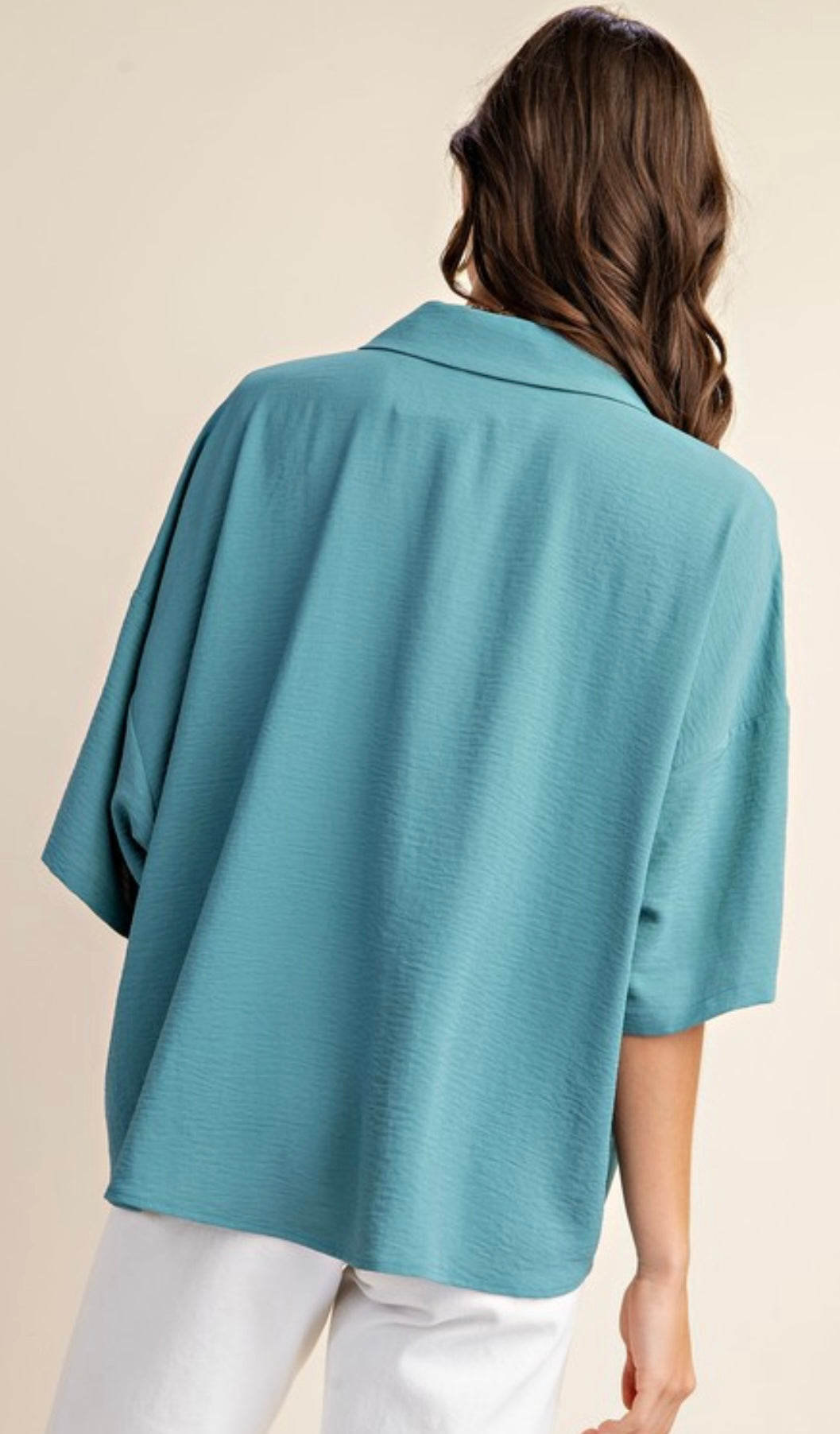 *Available in Store* Teal Collared Top