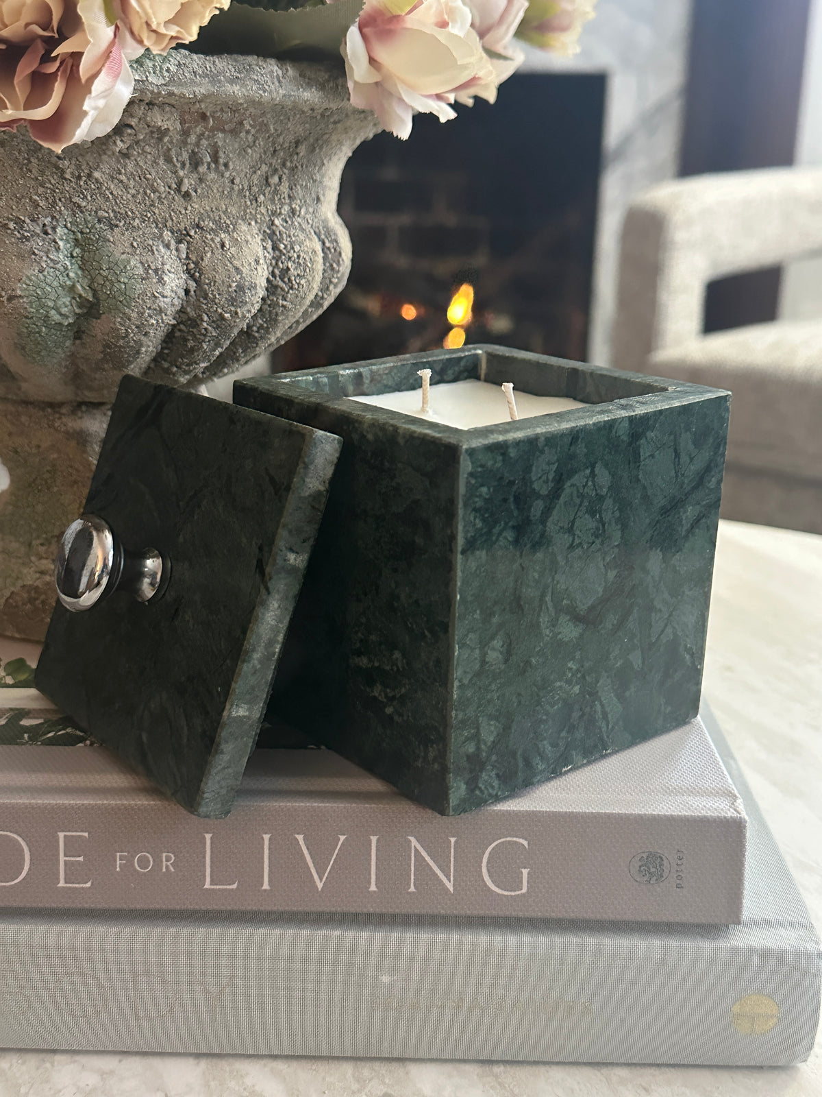 Old Soul Candle Co. Green Marble Box: Vanity