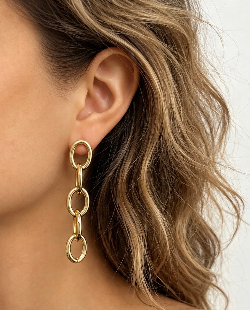 Gold OR Silver Chain Earrings