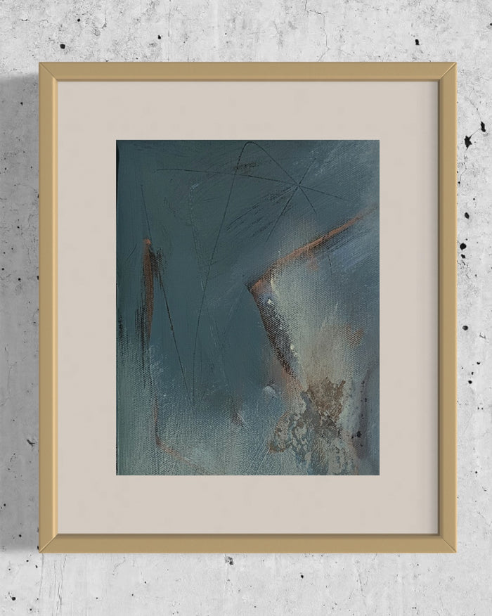“Touched Down in the Land of the Delta Blues” Framed Original Art