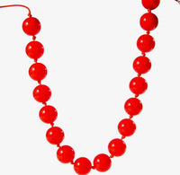 Muted Color Big Bead Necklace