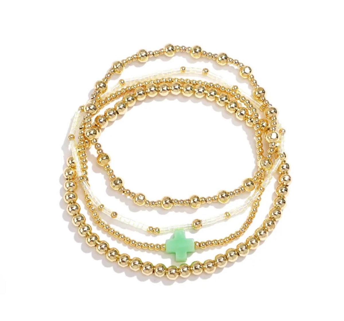 Colorful Set of Beaded Bracelets