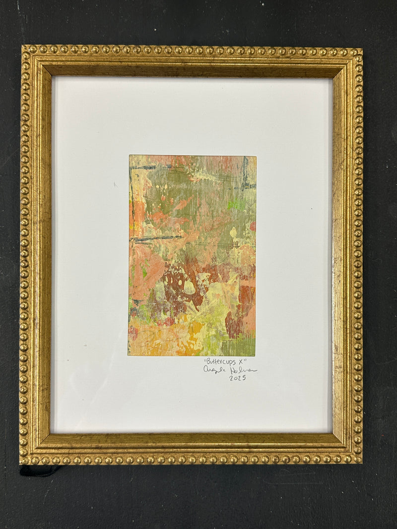 “Buttercups X” Framed Original Painting