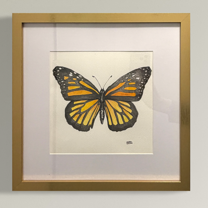 Hand Painted Watercolor: Monarch Butterfly