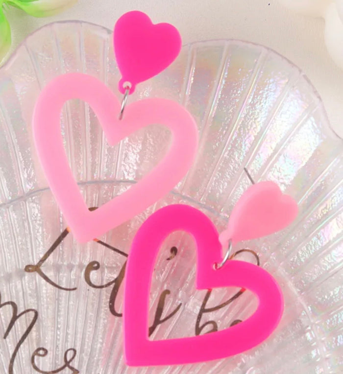 ❤️ Neon Heart Earrings