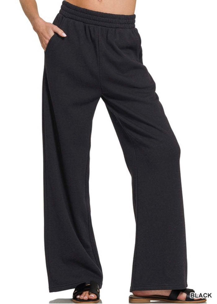 Black Fleece Pants