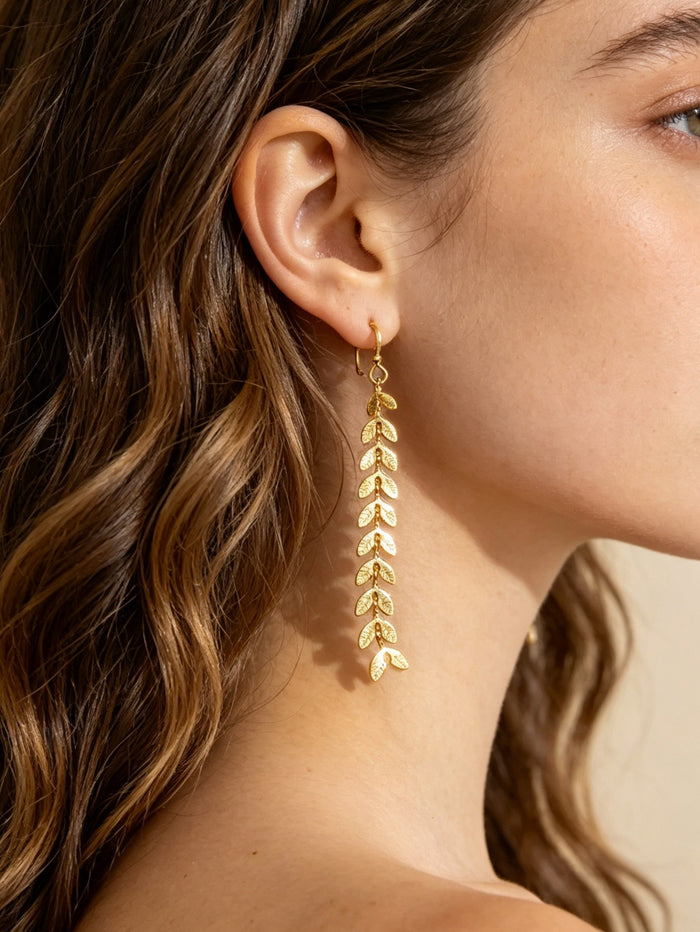 Gold Leaf Earrings
