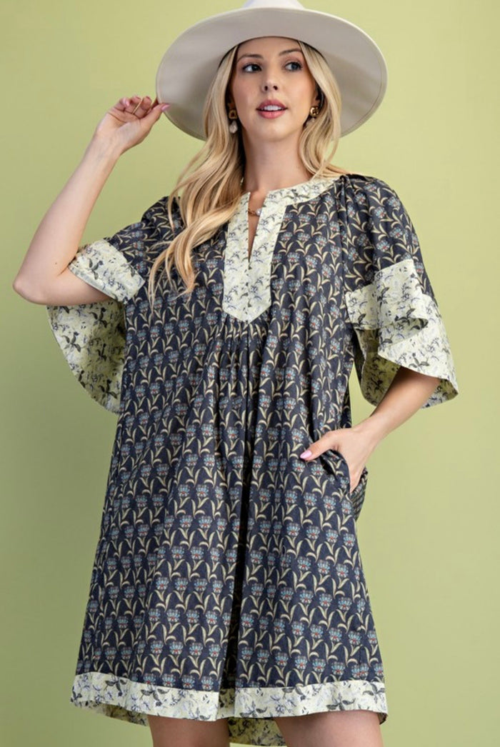 Ash Mixed Boho Dress