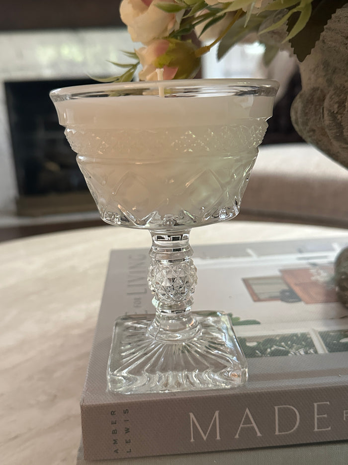 Old Soul Candle Co. Dessert Dish Candle: Sugar & Chardonnay
