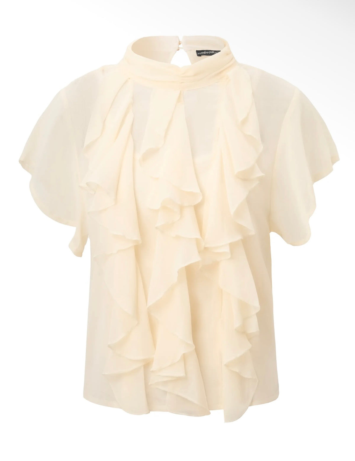 Eggnog Ruffled Blouse