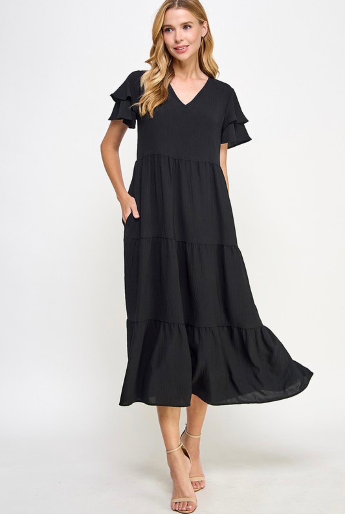 Available in Store! Black Long Dress