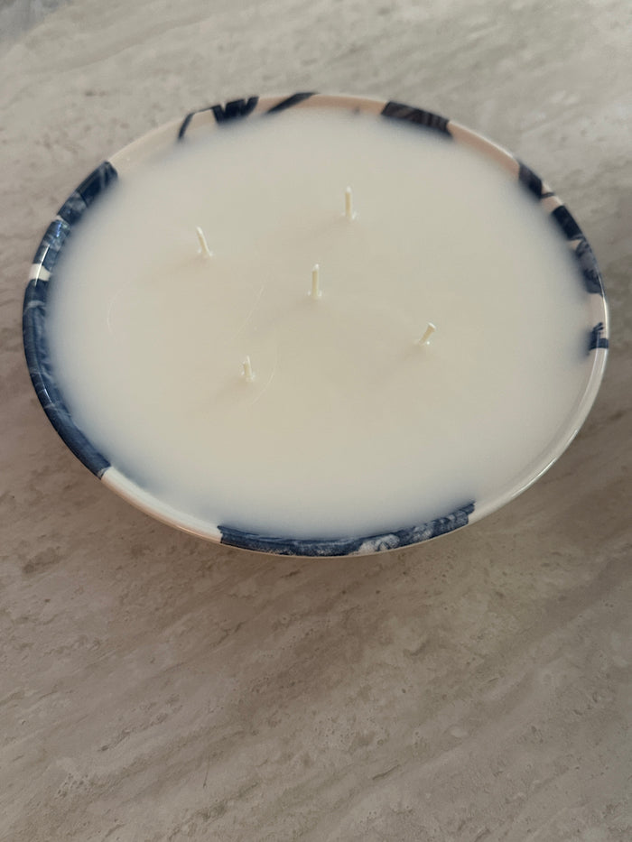 Sugar & Chardonnay: Old Soul Candle Co. Candle in a Blue & White Bowl