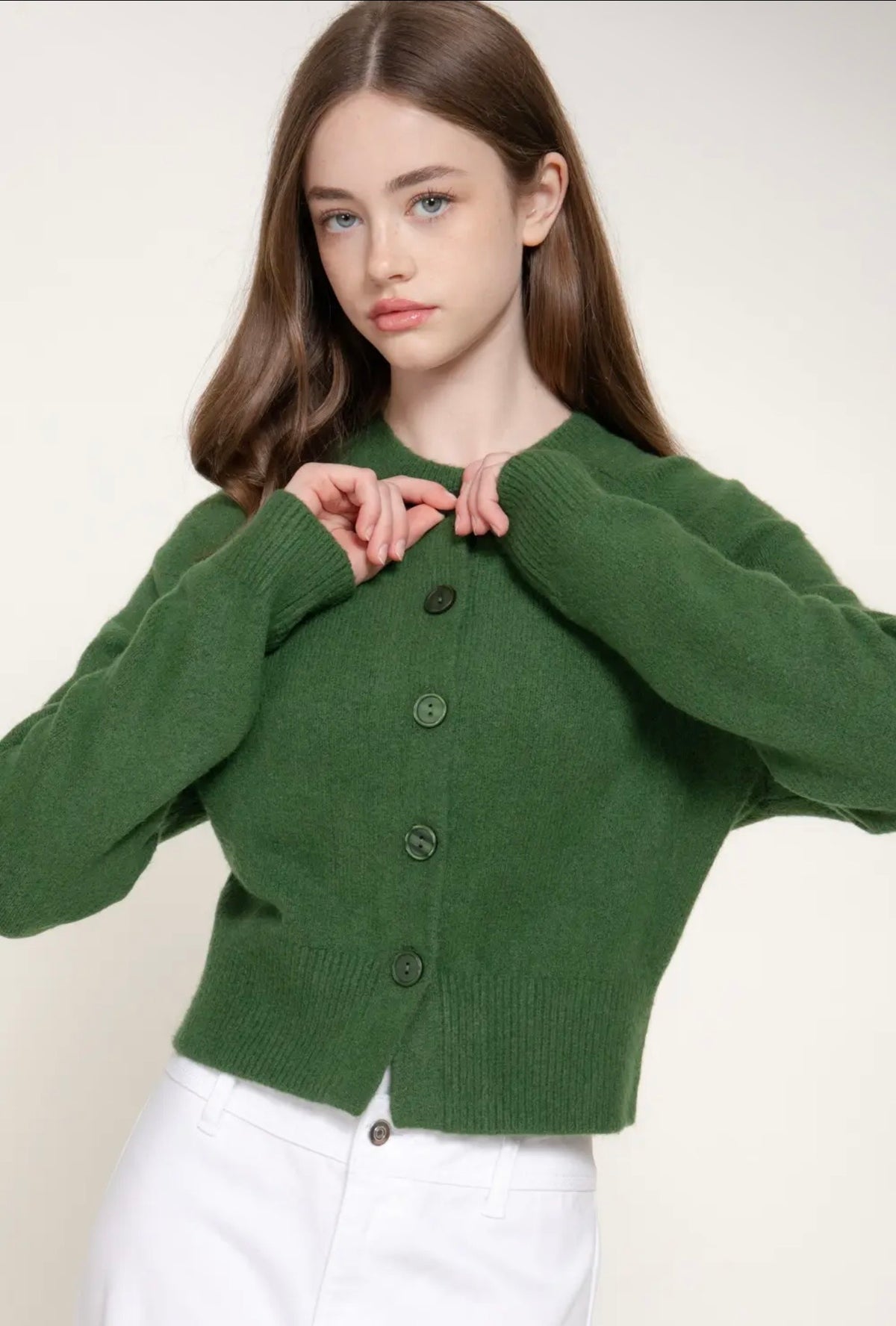 Green Cardigan