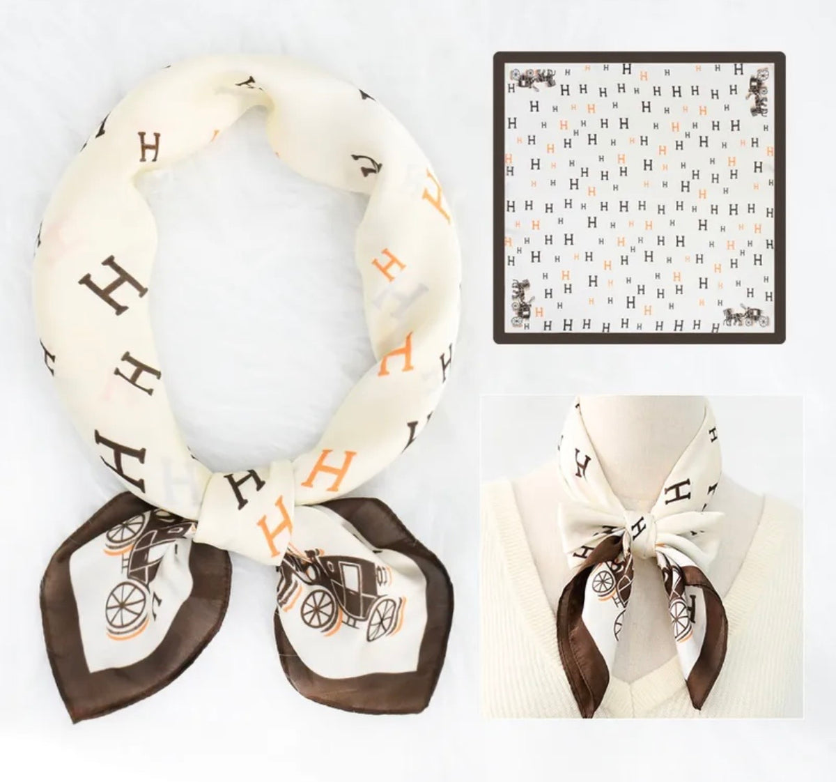 Off White Letter H Scarf