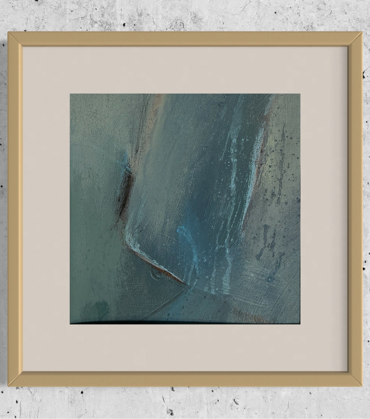 “In the Middle of the Pouring Rain” Original Framed Art