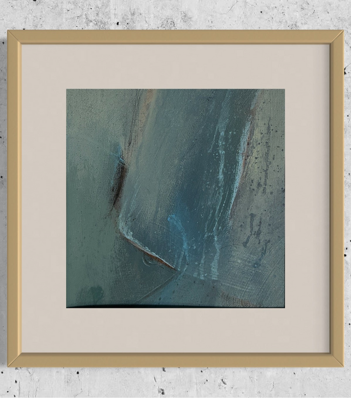 “In the Middle of the Pouring Rain” Original Framed Art