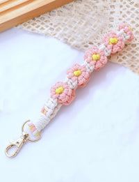 Daisy Wristlet Keychain
