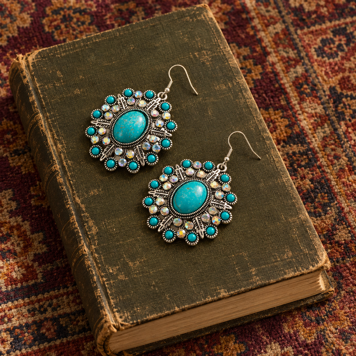 Turquoise Oval Earrings