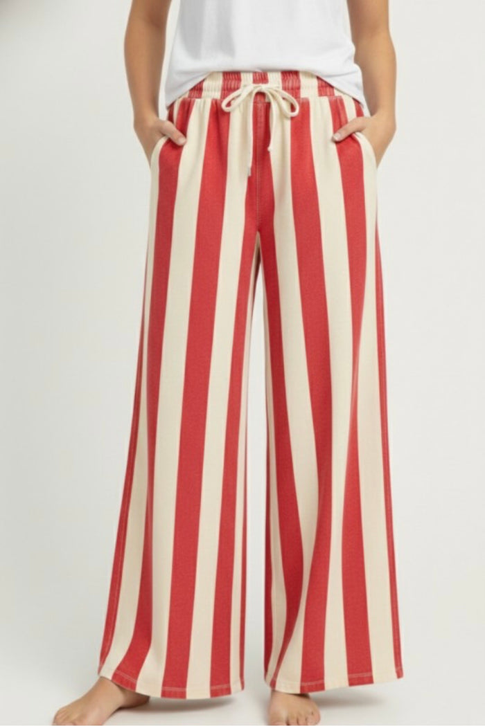 Red & White Striped Pants