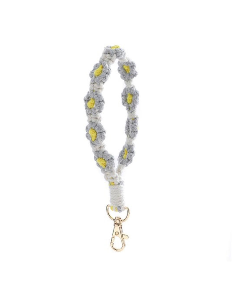 Daisy Wristlet Keychain