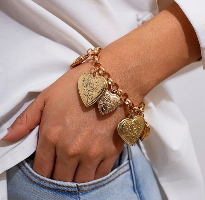 Heart Charm Bracelet