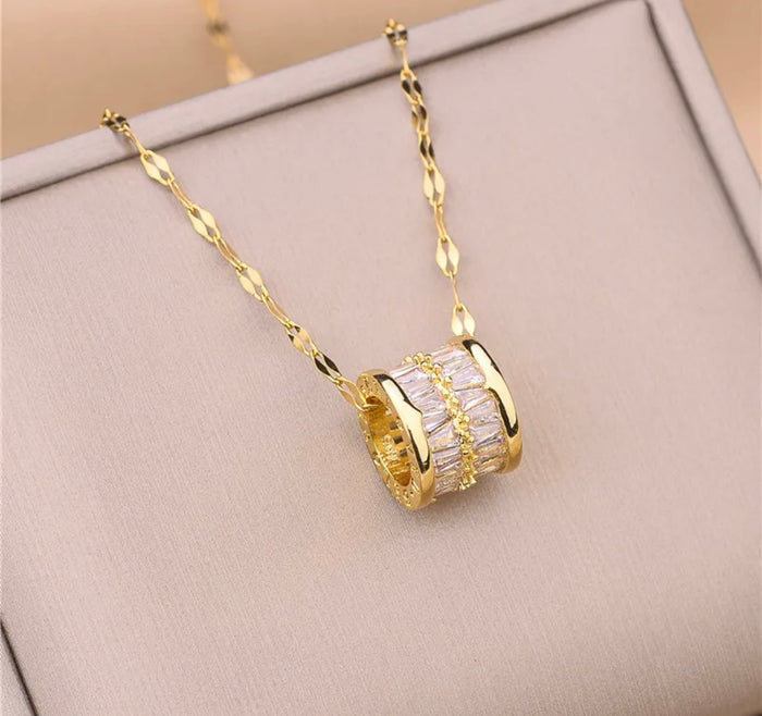 White Zircon Necklace