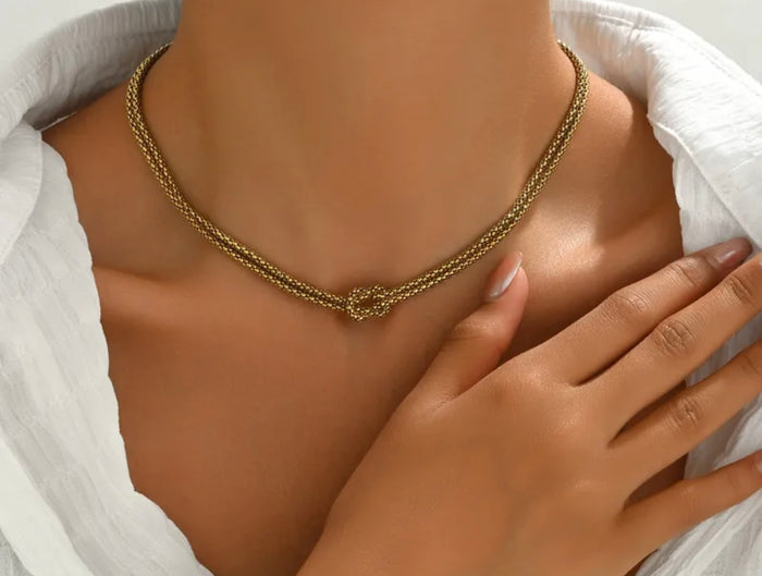 Gold Knot Necklace