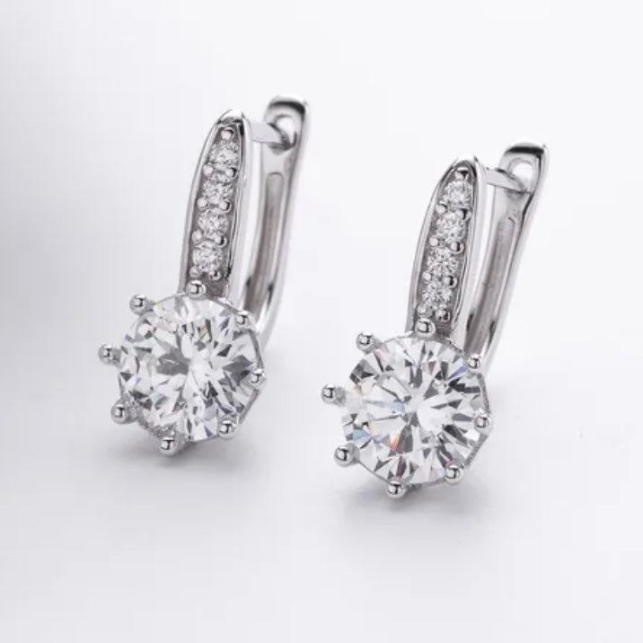 White “Gold” CZ Earrings (FW25)