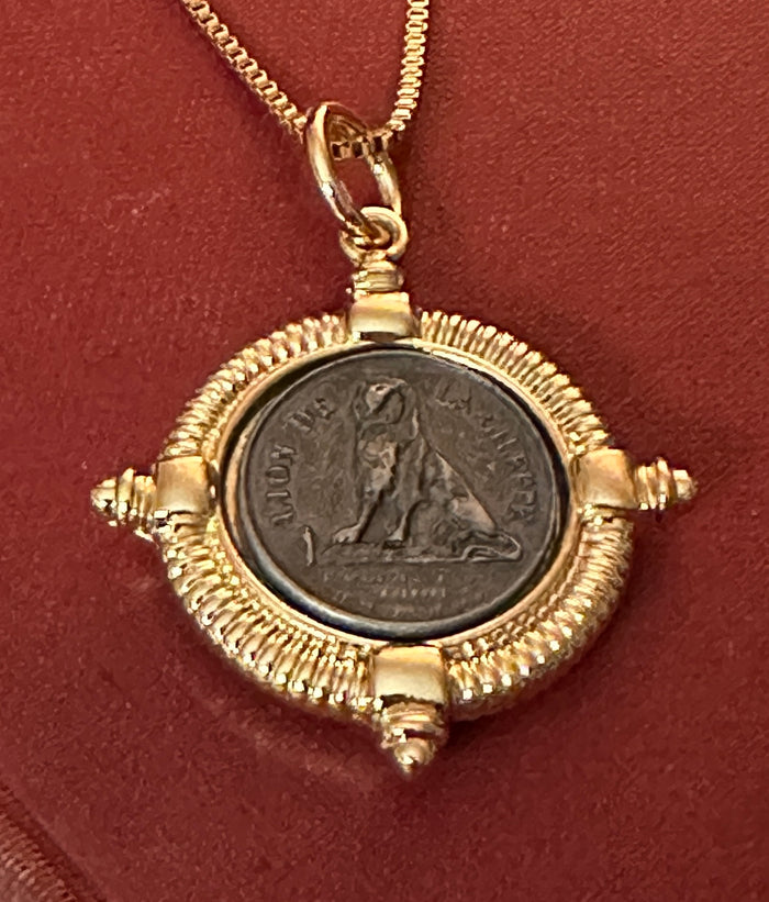 Lion Coin Necklace