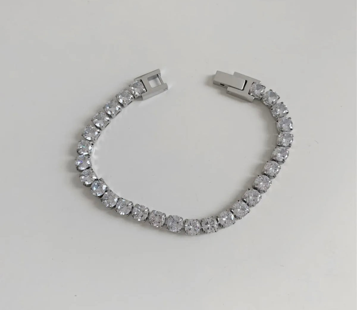 Silver CZ Tennis Bracelet