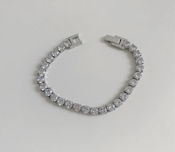 Silver CZ Tennis Bracelet