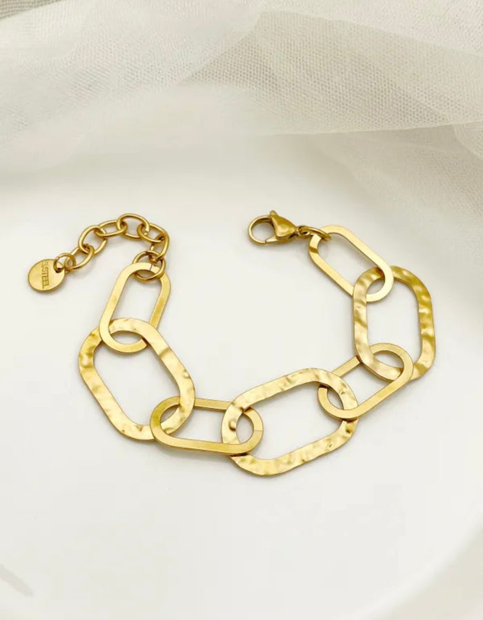 Chunky Textured Link Bracelet (FW)