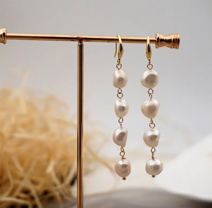 Quadruple Pearl Earrings (FW10)