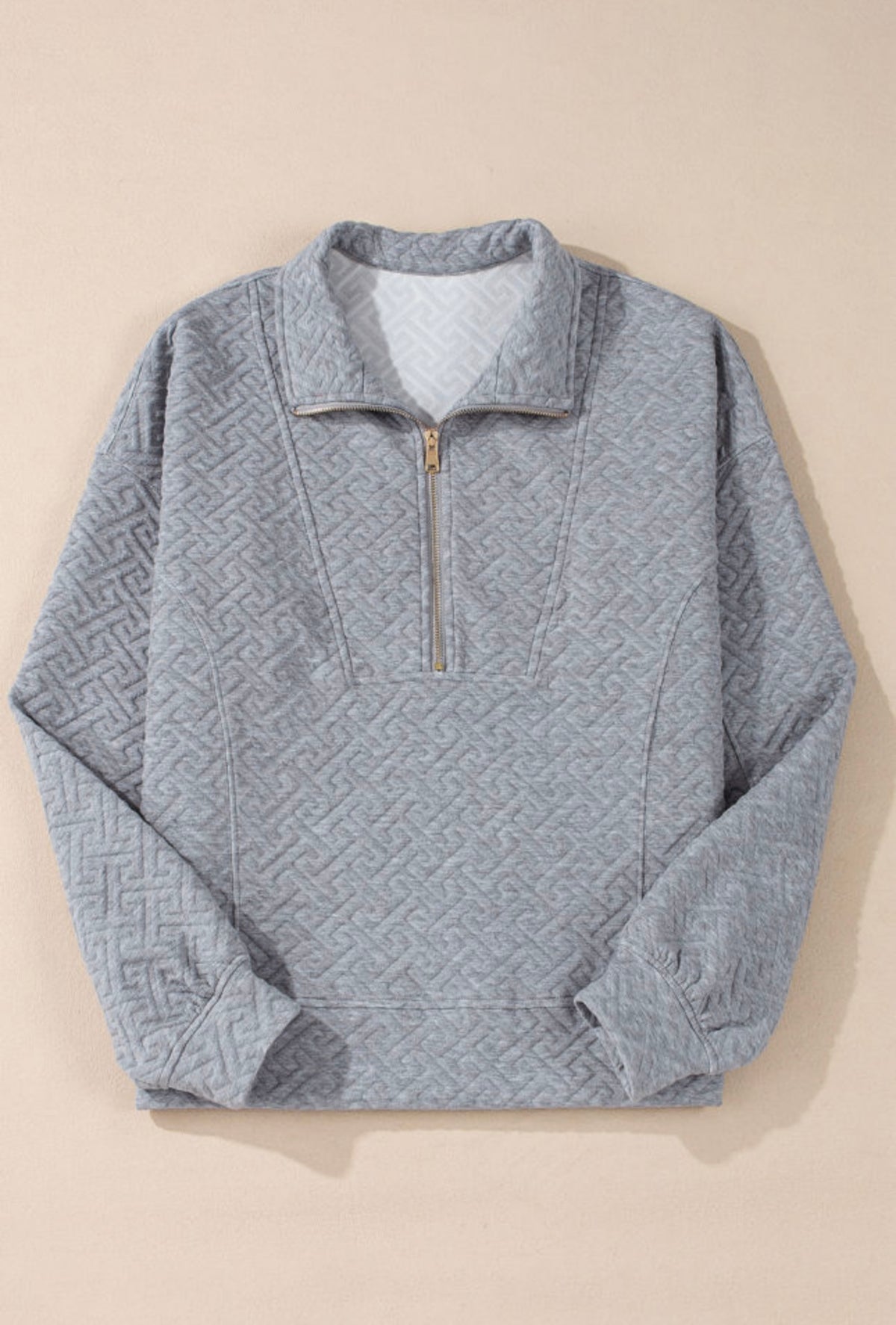 *Available in Store* Grey Textured Pullover