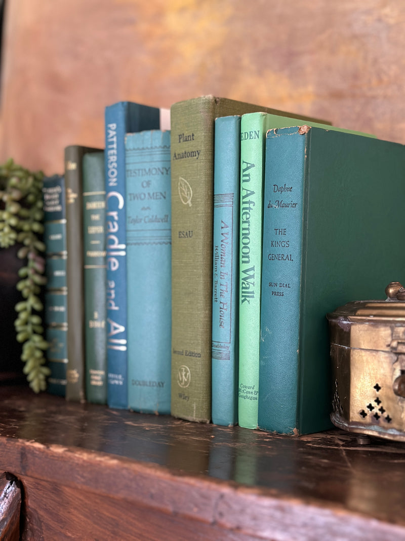 Books by Color: Teals & Greens