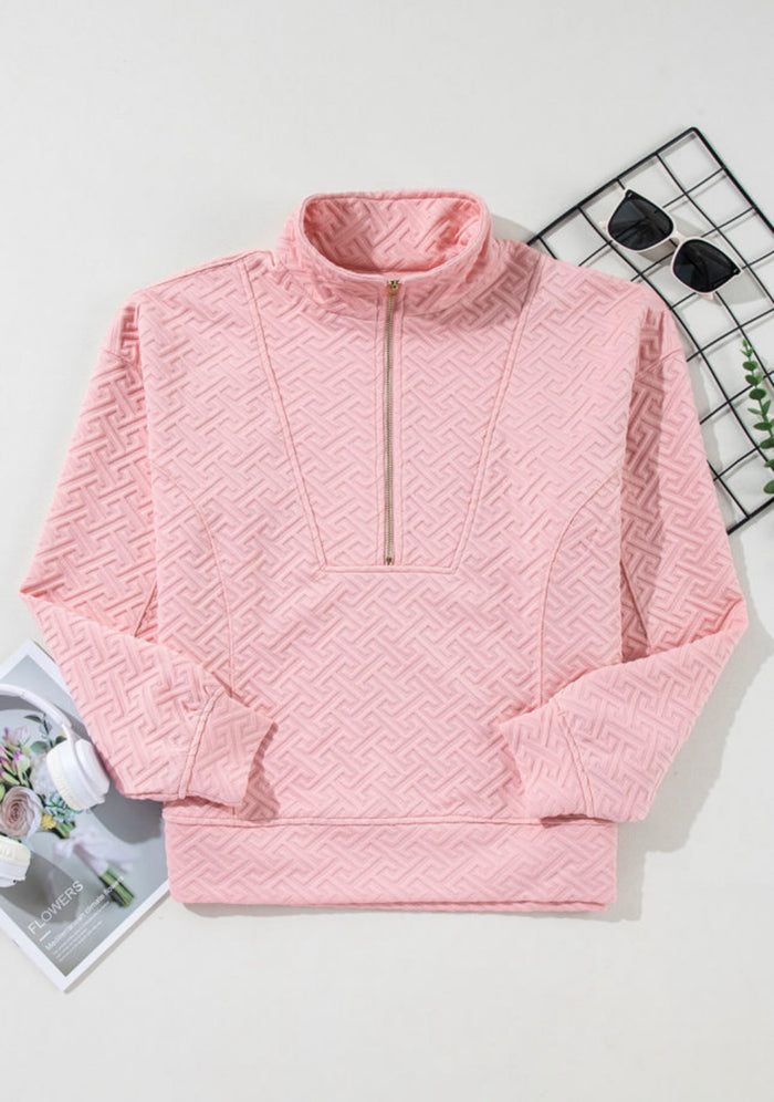 *Available in Store* Pink Textured Pullover