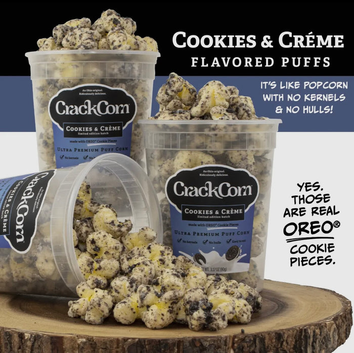 Crack Corn: Cookies & Cream