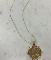 20” Gold Madagascar Coin Necklace