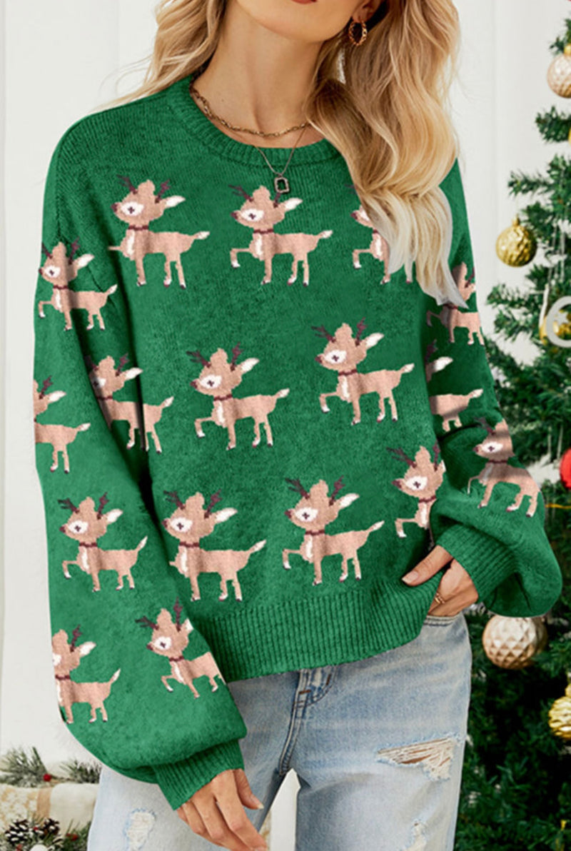 *Arriving Soon* Green Reindeer Sweater