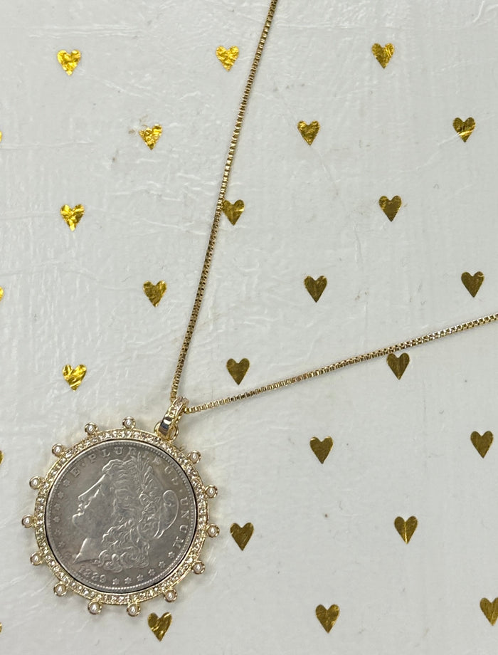 22” Morgan Peace Dollar Necklace