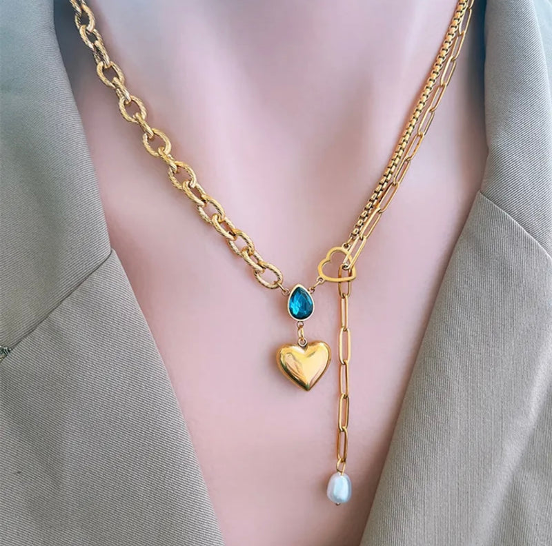 Heart Toggle Charm Necklace (FW10)