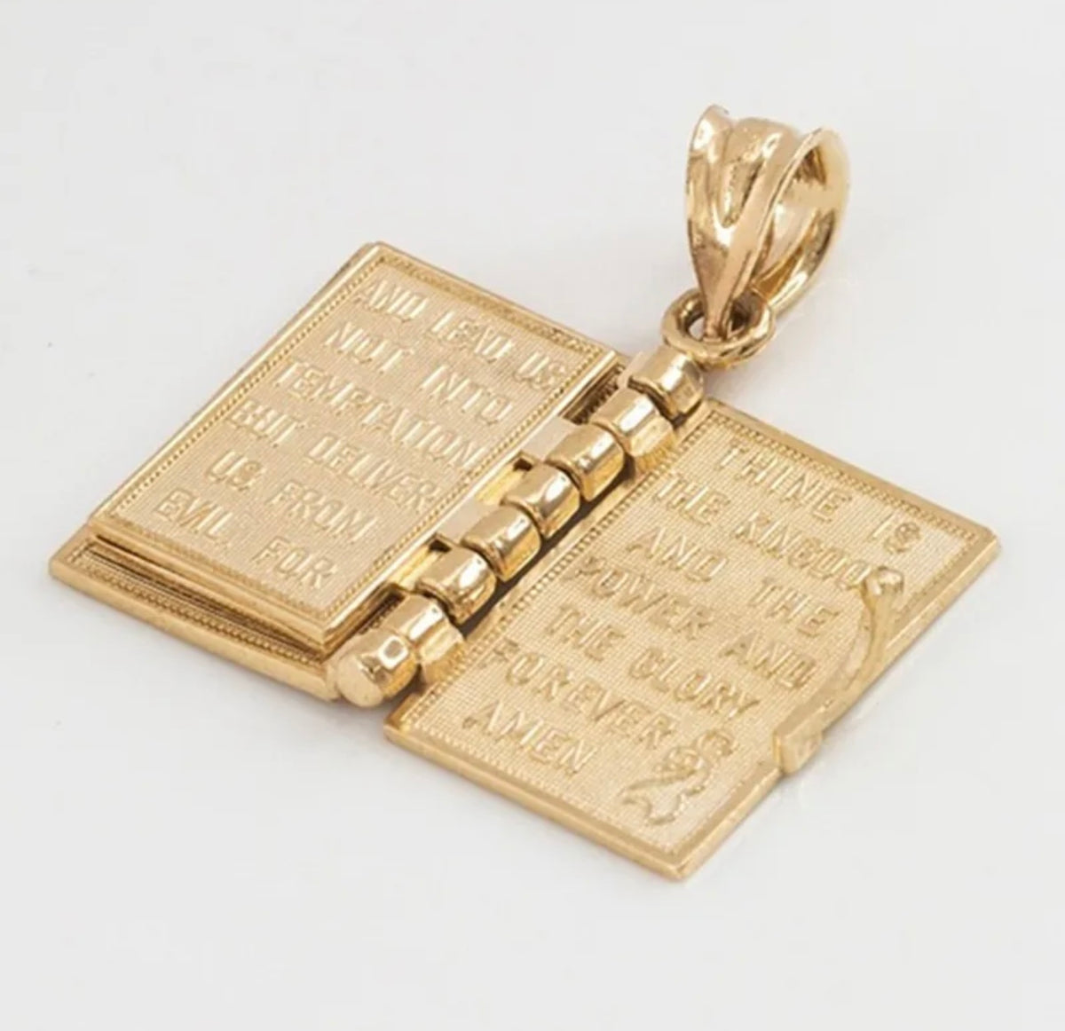 Holy Bible/Lord’s Prayer Necklace