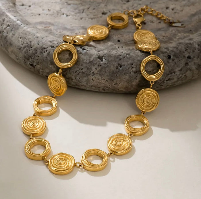 Gold Circle Necklace FW