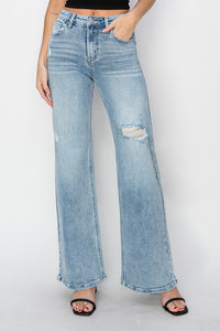 *Available in Store* High Rise Wide Leg Jeans