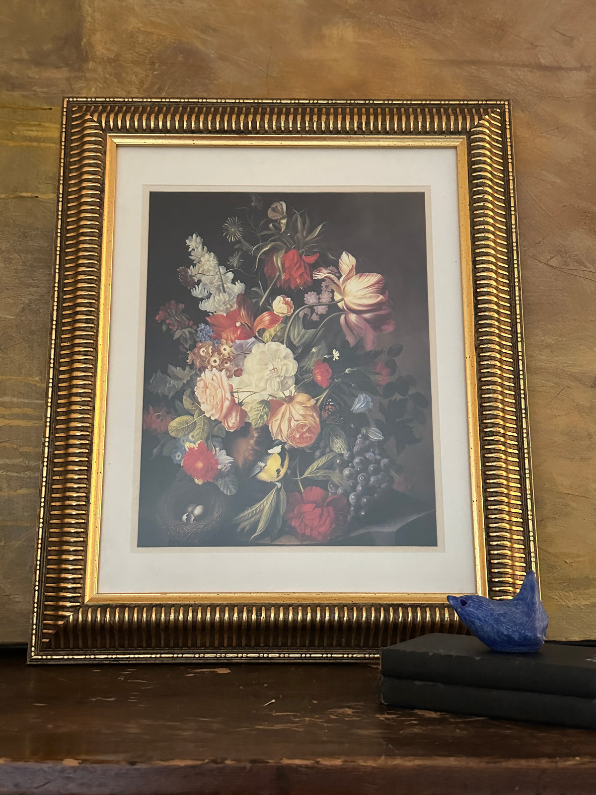 Framed Print of a Dutch Master Floral Painting