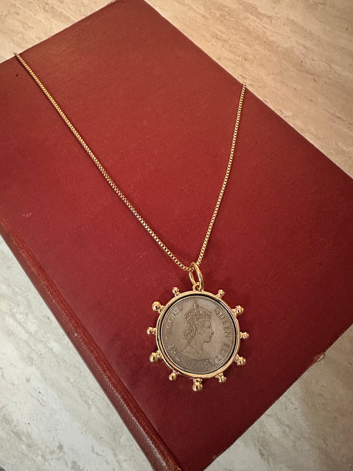 Queen Elizabeth Coin Necklace