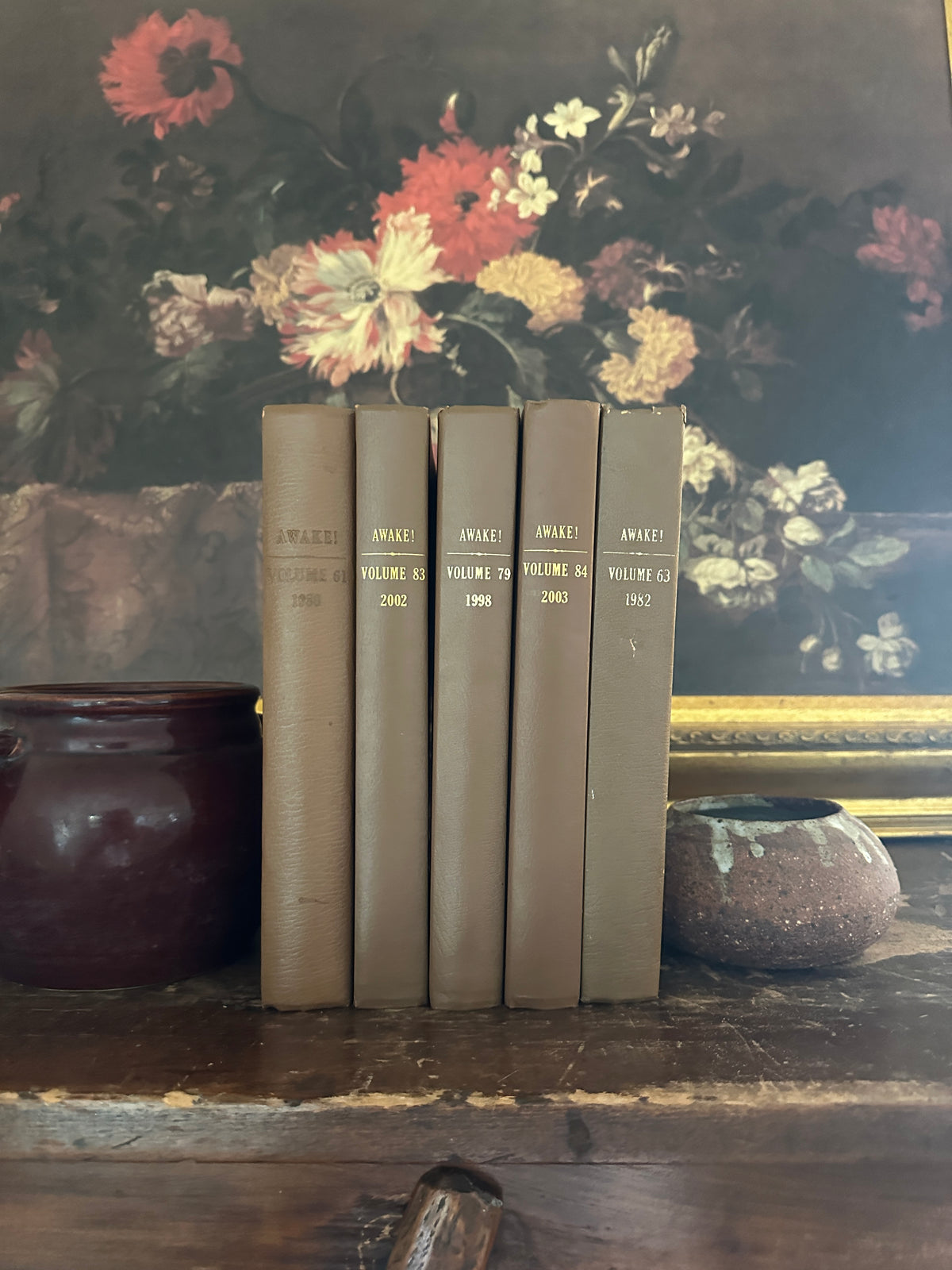 Vintage Brown/Tan Books